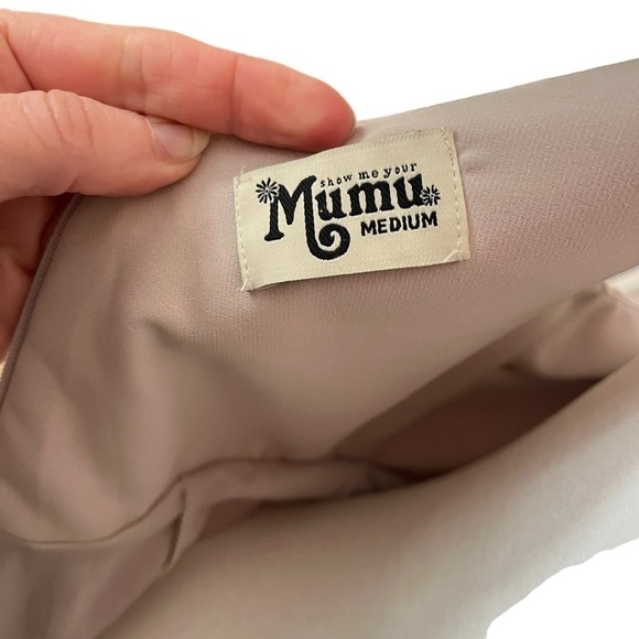 Show Me Your Mumu Blush Pink Full Length Fit and Flare Formal Dress Sz M - Picture 12 of 12